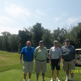 2018 Sr Pro Am Tatnuck CC - Brad Durrin, PGA and his amateur team