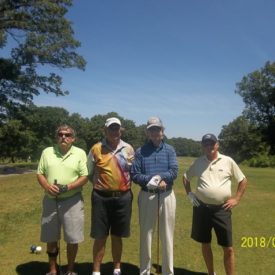 Joe Carr, PGA with his amateurs from Bedrock GC at George Wright Pro Am 2018