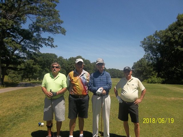 Joe Carr, PGA with his amateurs from Bedrock GC at George Wright Pro Am 2018