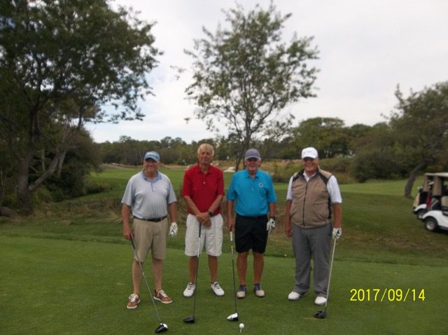 John Theo, PGA and his amateur team at Bass Rock Sr Pro Am 2017