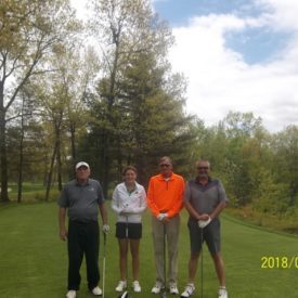 Bill Lodge, PGA with his amateurs at Red Tail GC May 14, 2018