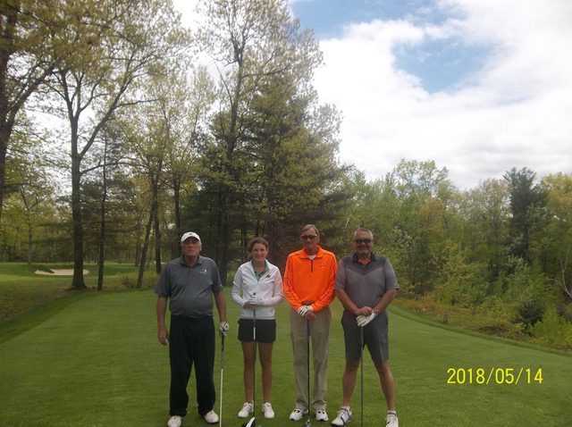 Bill Lodge, PGA with his amateurs at Red Tail GC May 14, 2018