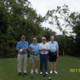 Rich Hasenfus, PGA and his amateur team at Bass Rocks Sr Pro Am 2017