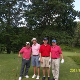 June 20, 2017 George Wright ProAm Al Santos, PGA Trull Brook GC with his amateurs