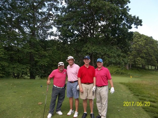 June 20, 2017 George Wright ProAm Al Santos, PGA Trull Brook GC with his amateurs