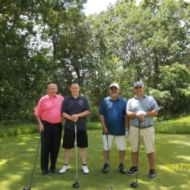 June 20, 2017 Donnie Lyons, PGA Reedy Meadow GC with his team of amateurs at George Wright GC