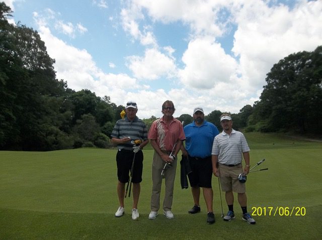 June 20, 2017 Harry Rose, PGA Needham GC with his amateurs at George Wright GC