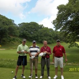 June 20, 2017 Dan Gillis, PGA with his Amateur Team from Nabnasset Lake CC at George Wright GC ProAm