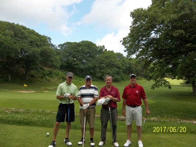 June 20, 2017 Dan Gillis, PGA with his Amateur Team from Nabnasset Lake CC at George Wright GC ProAm