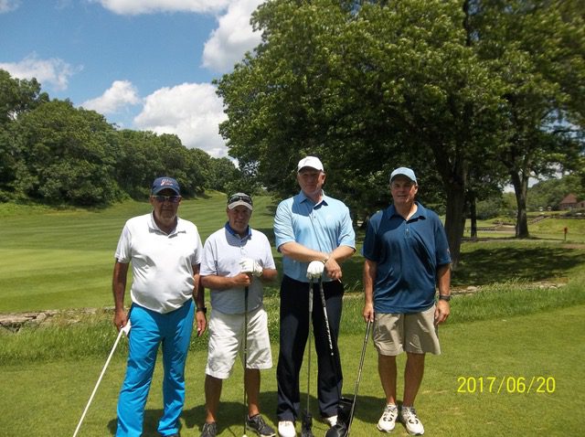 June 20, 2017 Scott Allen, PGA with his amateurs from George Wright GC at the Sr ProAm
